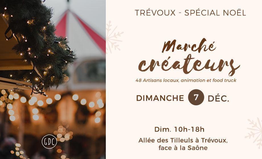 marché de Noël artisans créateurs 2025 dimanche 7 décembre à Trevoux, céramique, bijoux, créations artisans, sacs, bois, accessoires pour enfants, cadeaux de noël artisanaux et locaux, 